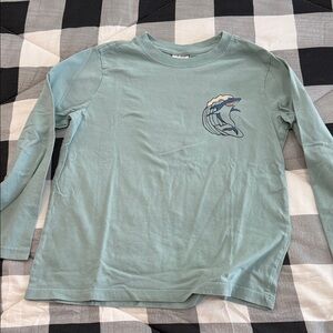 Hanna Andersson Sea Green Long Sleeve Tee